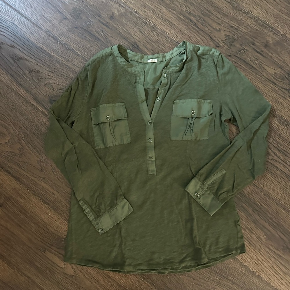 J. Crew Sage Green Casual Shirt